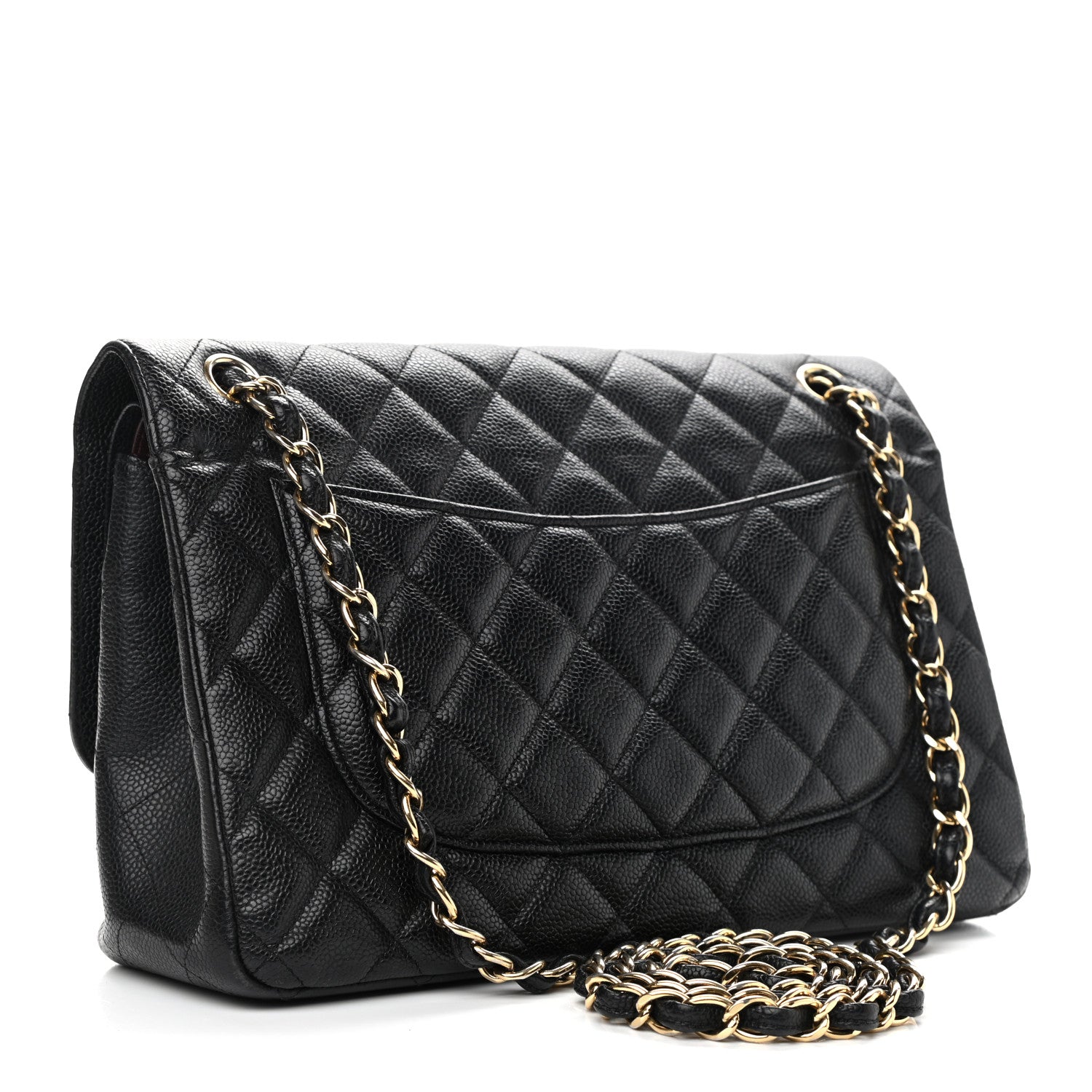 Chanel Caviar Quilted Jumbo Double Flap Black 3 of 12