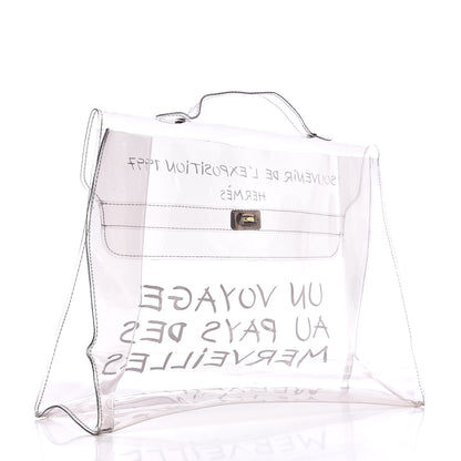 Hermes Vinyl Souvenir De L'Exposition Kelly Transparent 3 of 7