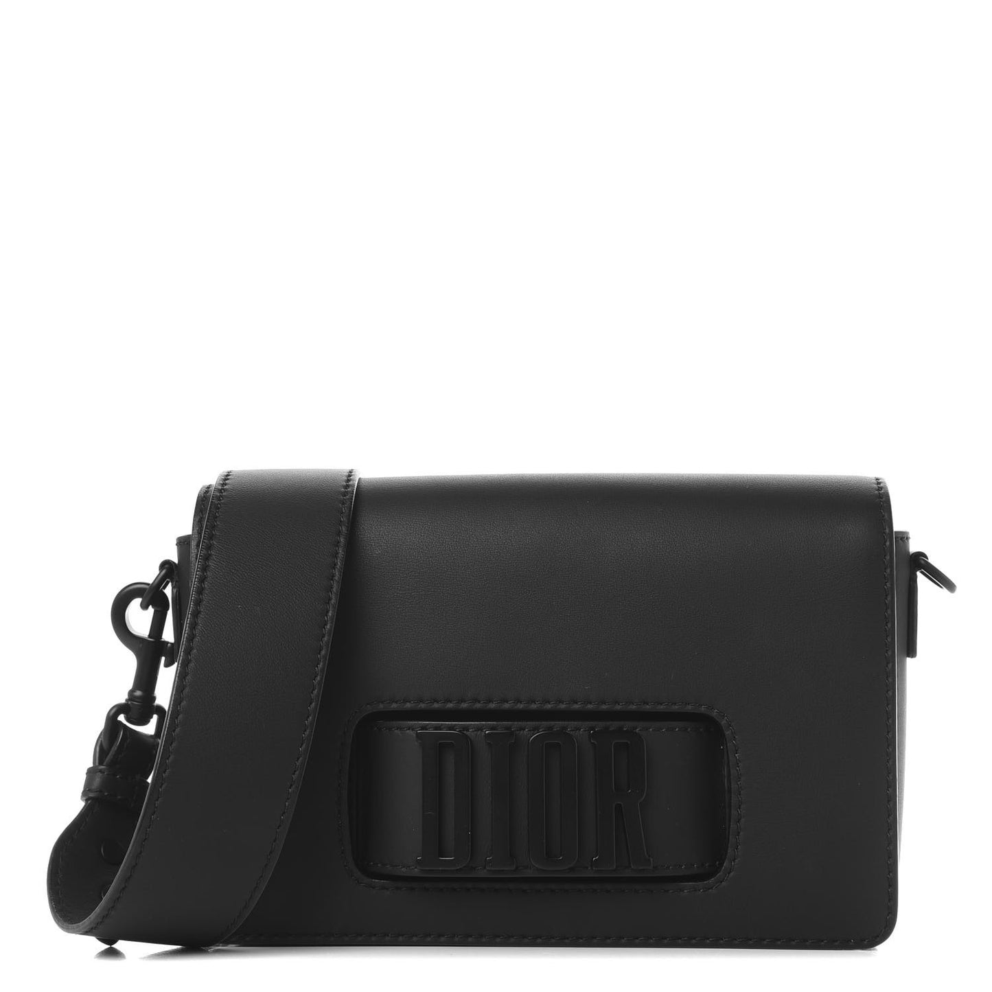 Ultra Matte Calfskin Dio(r)evolution Flap Bag Black