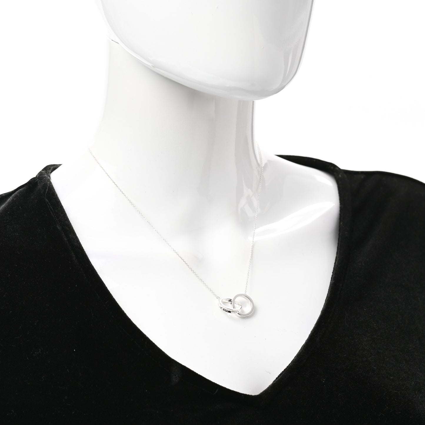 Sterling Silver 1837 Interlocking Circles Pendant Necklace