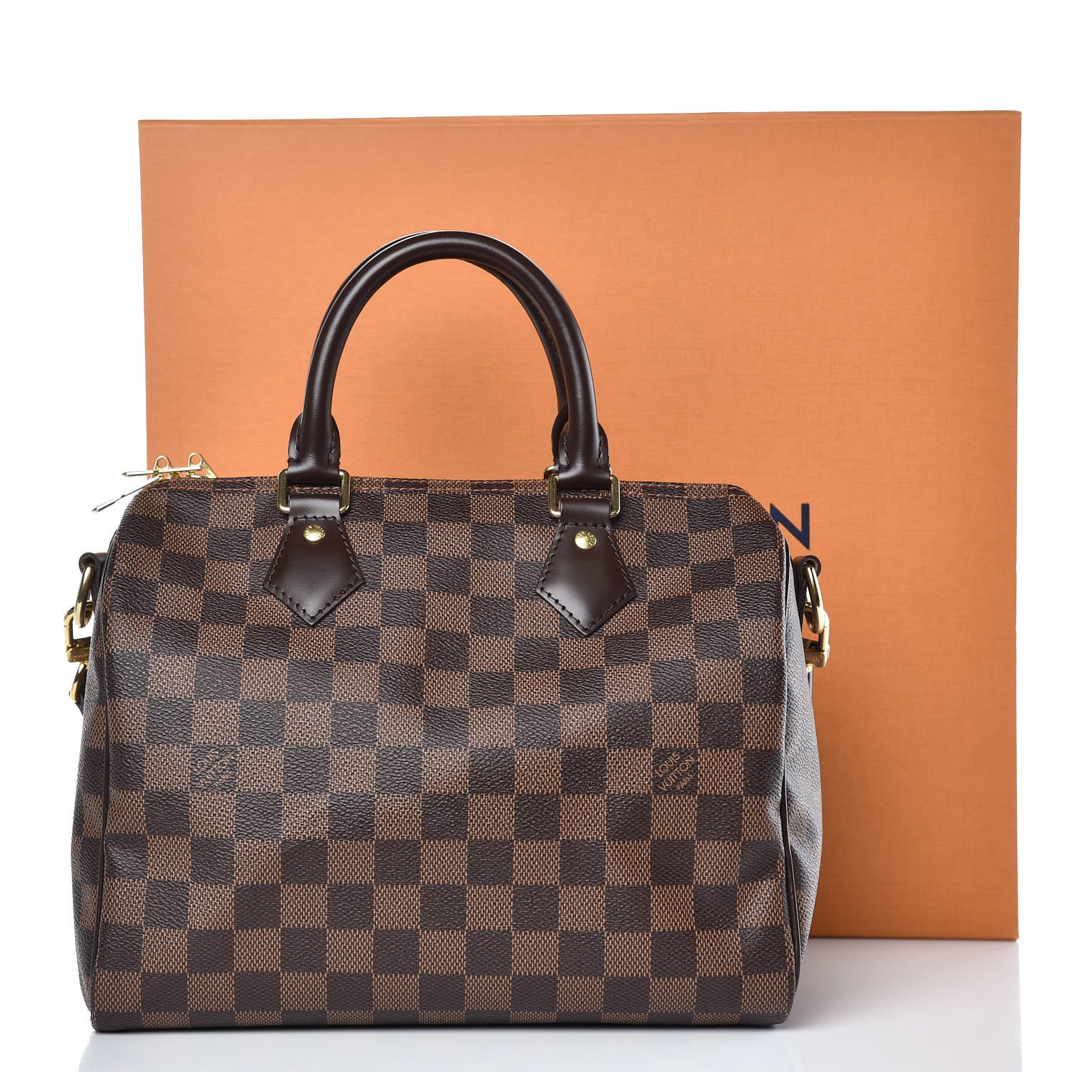 Louis Vuitton Damier Ebene Speedy Bandouliere 25 10 of 10