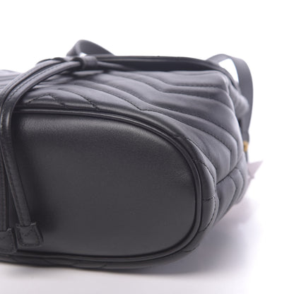 Gucci Calfskin Matelasse GG Marmont Flap Backpack Black 8 of 9