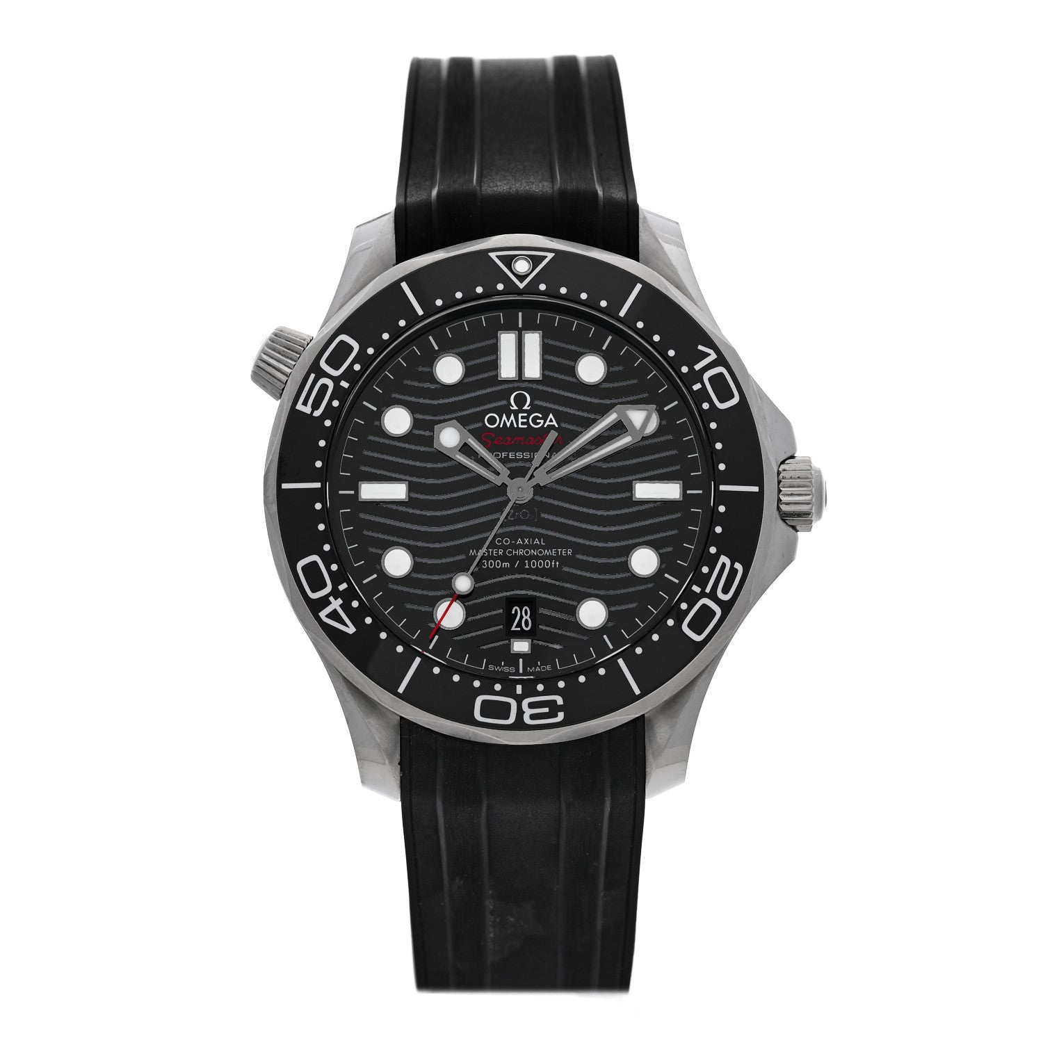 Omega Stainless Steel Rubber 42mm Seamaster Diver 300M Co-Axial Master Chronometer Automatic Watch Black 210.32.42.20.01.001 1 of 4