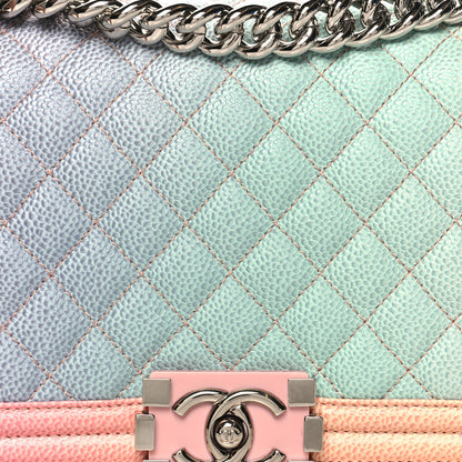 Chanel Caviar Quilted Medium Cuba Rainbow Boy Flap Multicolor 8 of 11