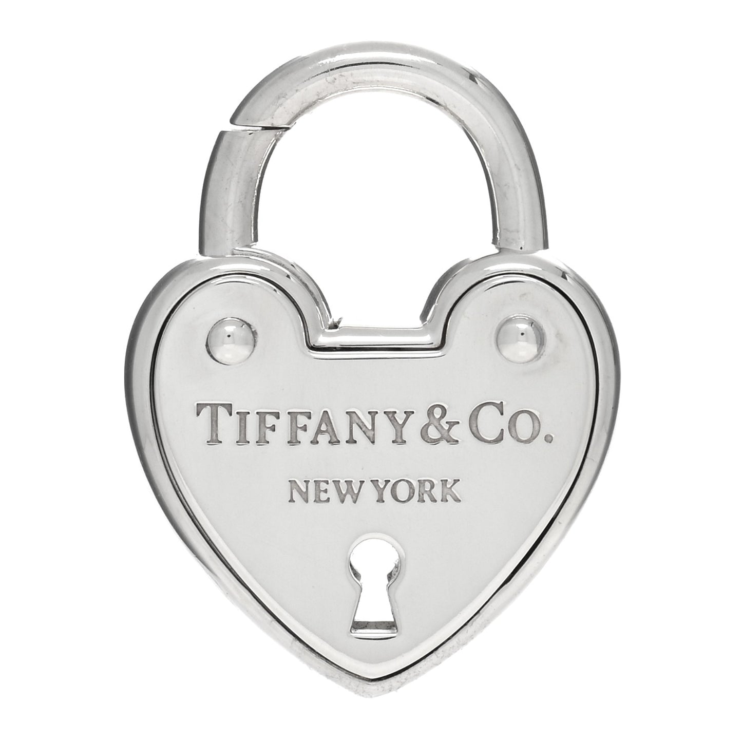 Sterling Silver Heart Lock Pendant