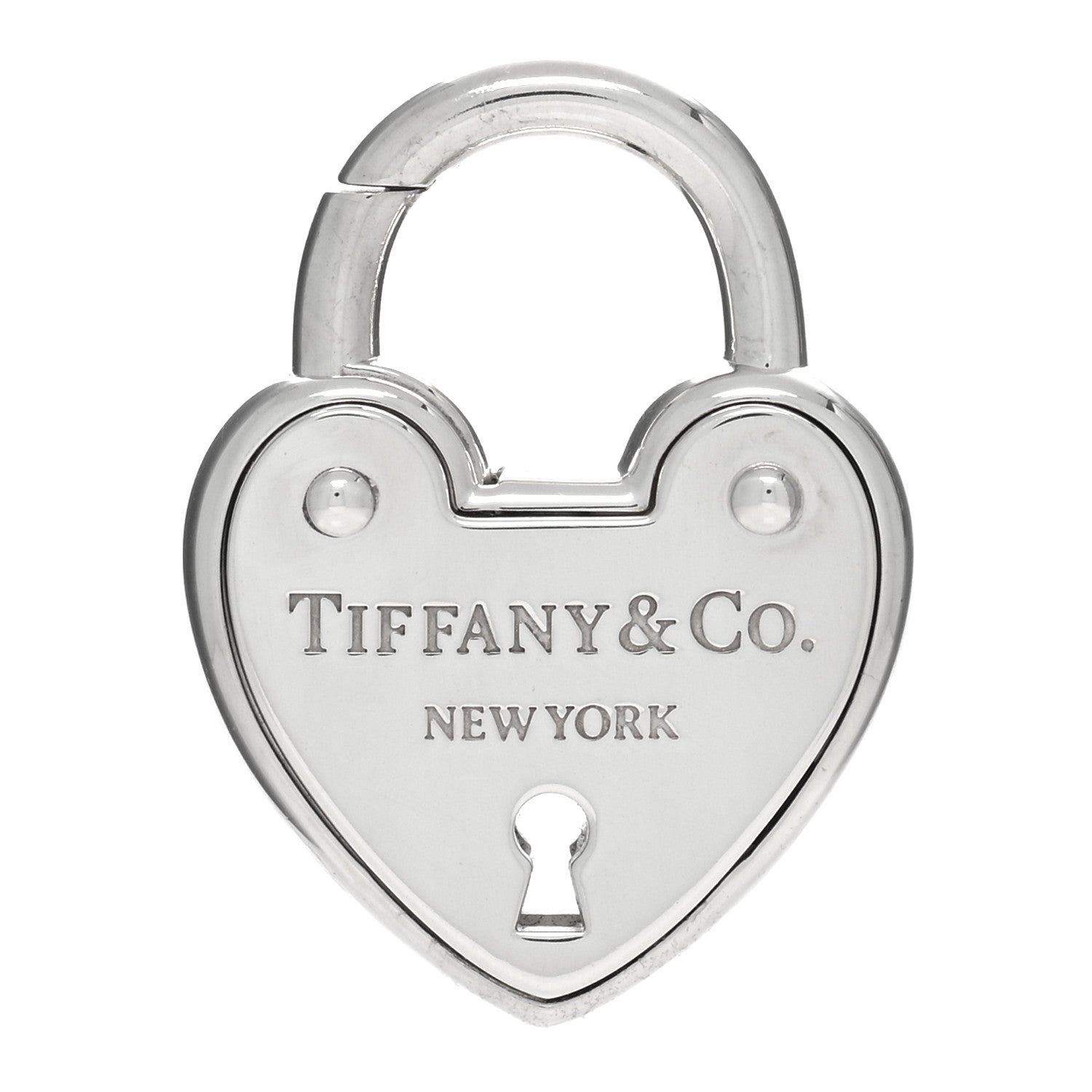 Tiffany Sterling Silver Heart Lock Pendant 1 of 3