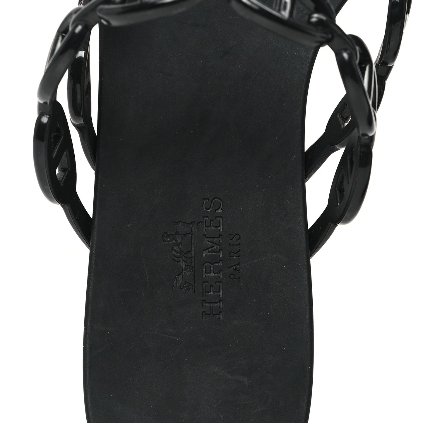Rubber Chaine d'Ancre Island Sandals 38 Black