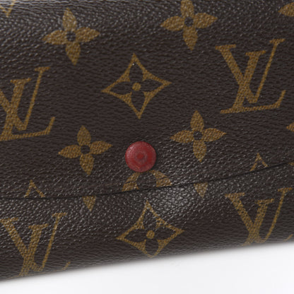 Louis Vuitton Monogram Emilie Wallet Red 10 of 11
