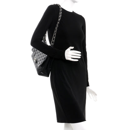 Chanel Caviar Quilted Jumbo Single Flap Black 2 of 7