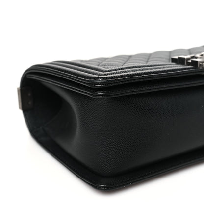 Chanel Caviar Quilted Medium Boy Flap Black 9 of 11