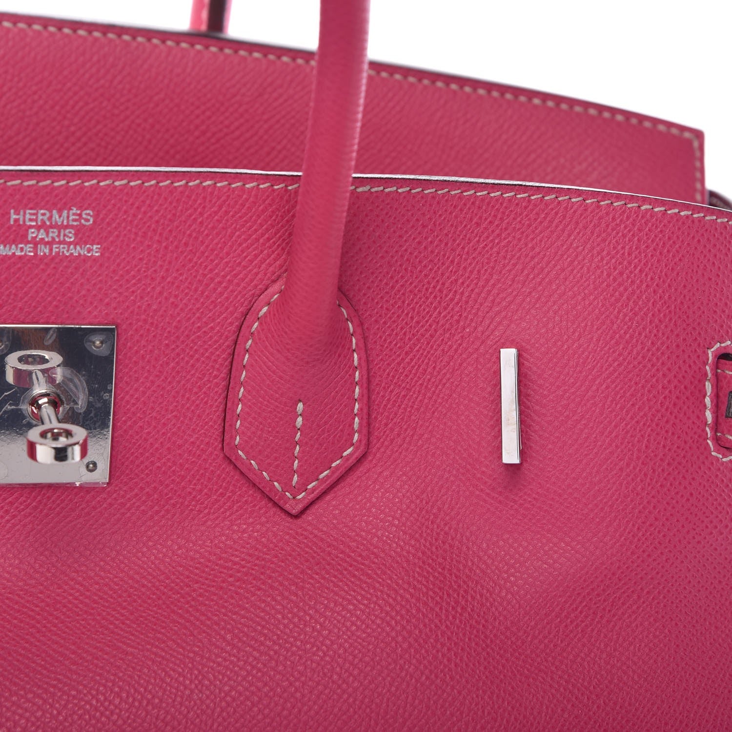 Hermes Epsom Candy Birkin 35 Rose Tyrien Rubis 41 of 41