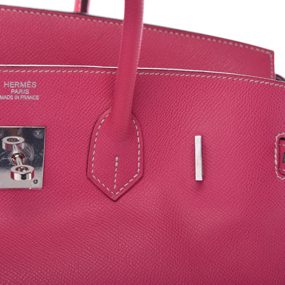 Hermes Epsom Candy Birkin 35 Rose Tyrien Rubis 41 of 41