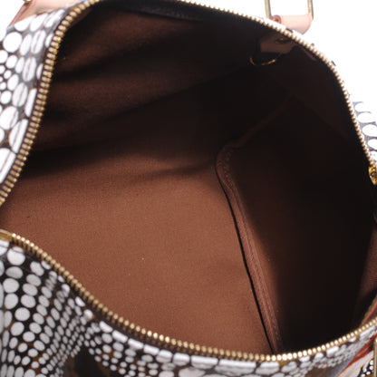 Louis Vuitton Monogram Kusama Town Speedy 30 White 7 of 8
