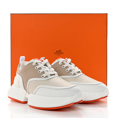Hermes Calfskin Womens Giga Sneakers 36.5 Multicolor White Gomma 10 of 10