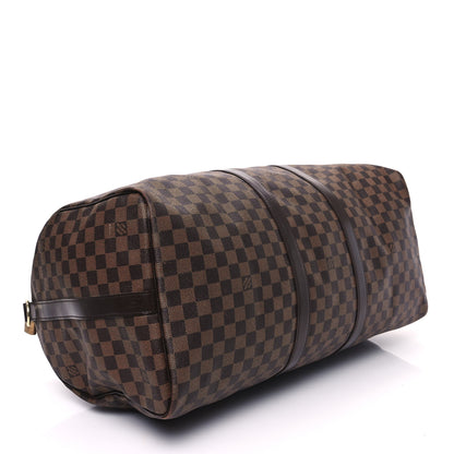 Louis Vuitton Damier Ebene Keepall Bandouliere 55 3 of 12