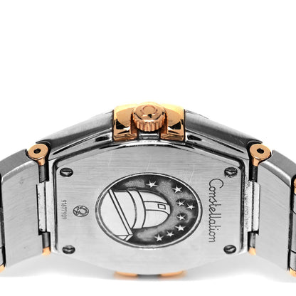 Omega Stainless Steel 18K Red Gold Diamond 27mm Constellation Quartz Watch Brown 123.20.27.60.63.001 4 of 5