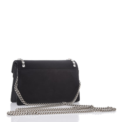 Gucci Velvet Crystal Super Mini Dionysus Shoulder Bag Black 3 of 11