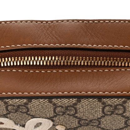 Gucci GG Supreme Monogram Blind For Love Embroidered Mini Chain Shoulder Bag Beige Tuscany 12 of 12