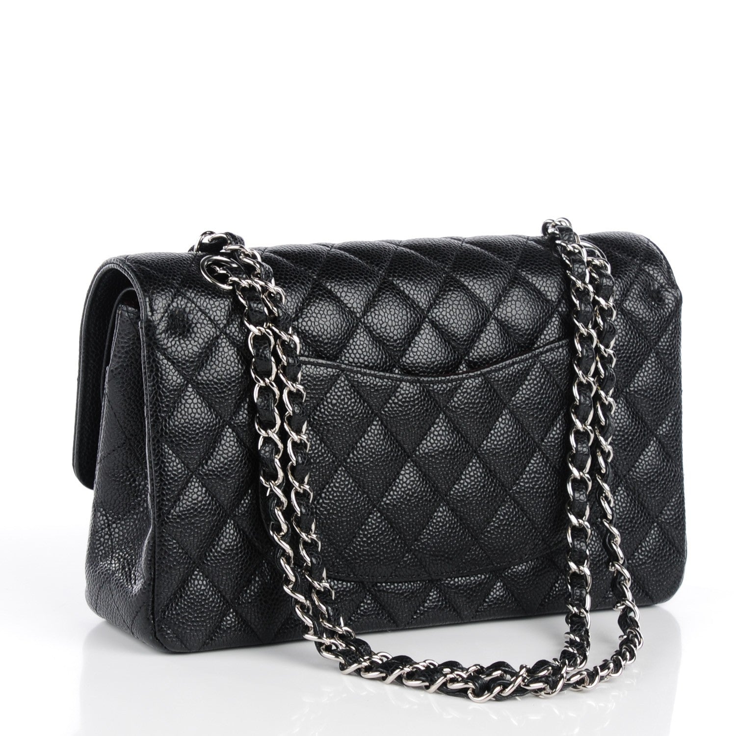 Chanel Caviar Quilted Medium Double Flap Black 3 of 9
