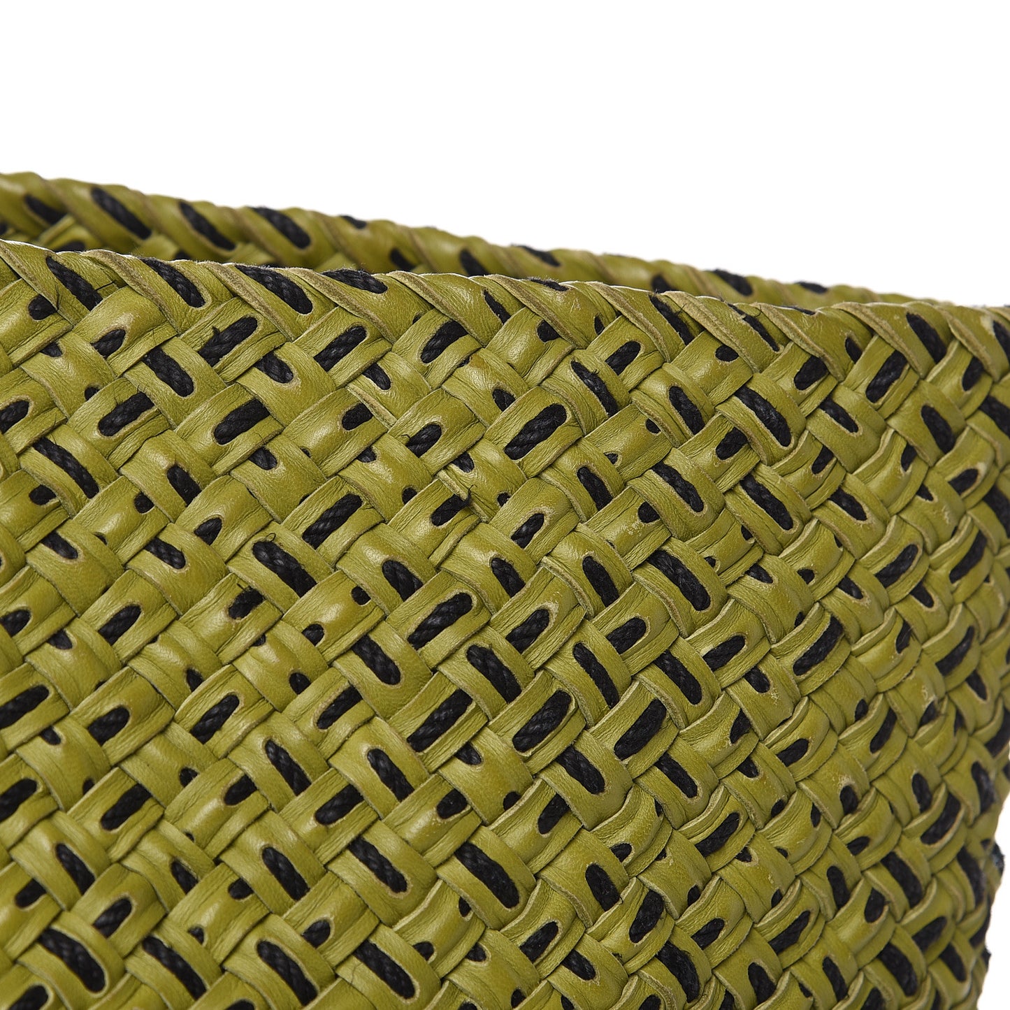 Nappa Intrecciato Large Cabat Green Black
