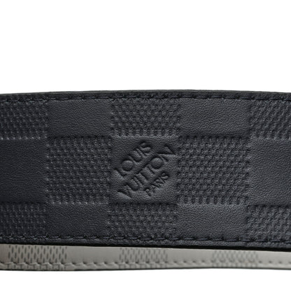 Louis Vuitton Damier Graphite Damier Infini 40mm LV Initiales Reversible Belt 95 38 Gray Black 4 of 7