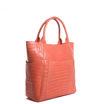 Nancy Gonzalez Crocodile Tote Orange 3 of 7
