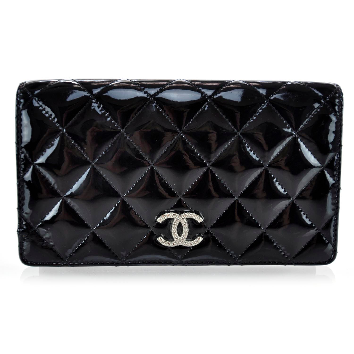 Chanel Patent Yen Wallet Black 1 of 10