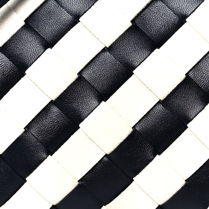Bottega Veneta Nappa Intrecciato Striped Concert Pouch Space Chalk 9 of 12