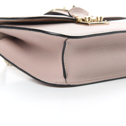 Valentino Garavani Pebbled Calfskin Small Glam Lock Rockstud Flap Poudre 9 of 10