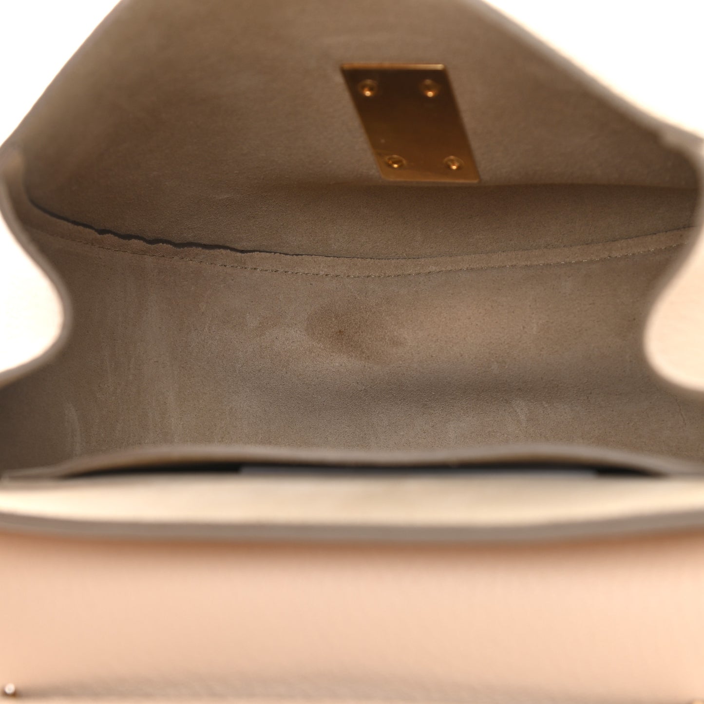 Grained Lambskin Drew Shoulder Bag Biscotti Beige