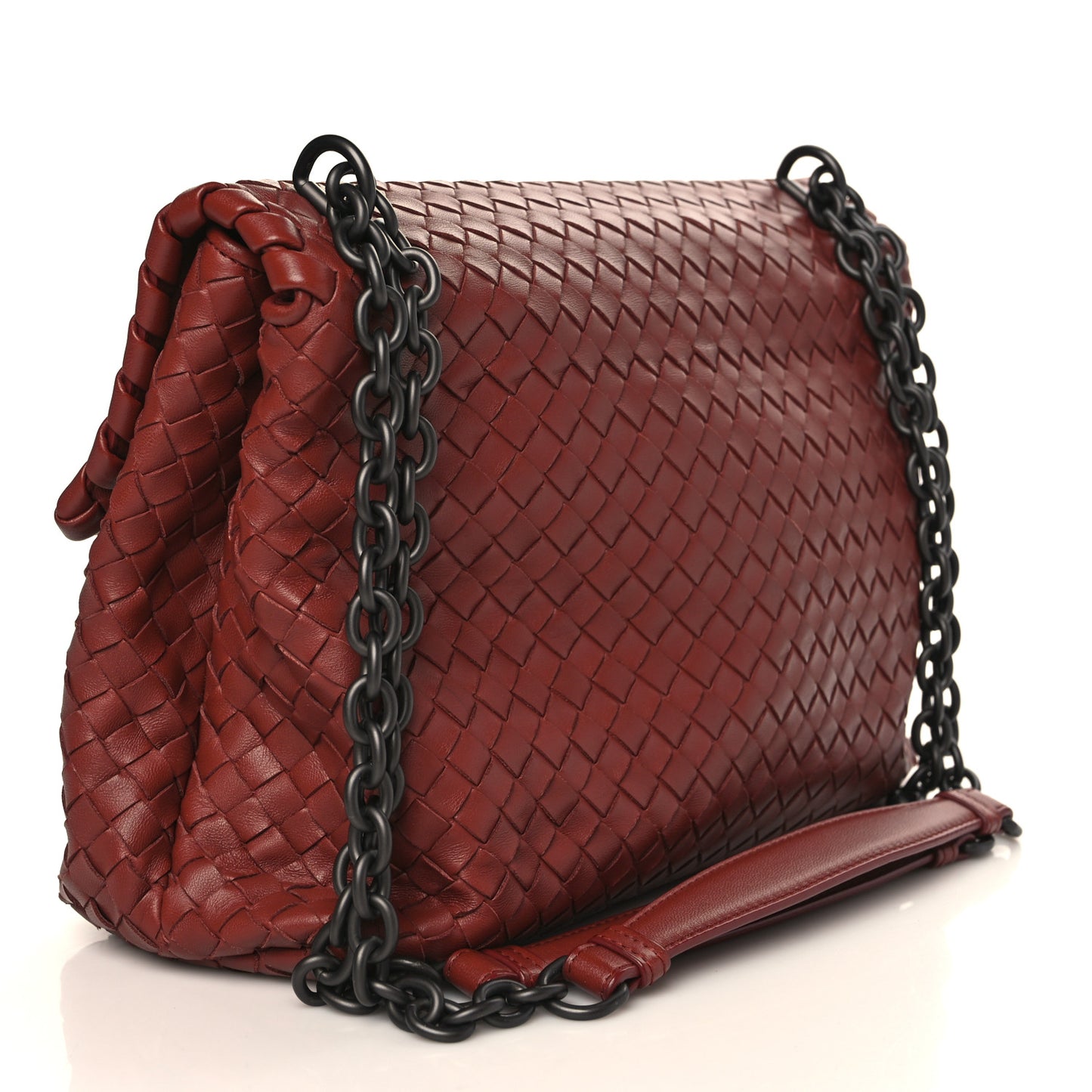 Nappa Intrecciato Large Olimpia Bag Rust