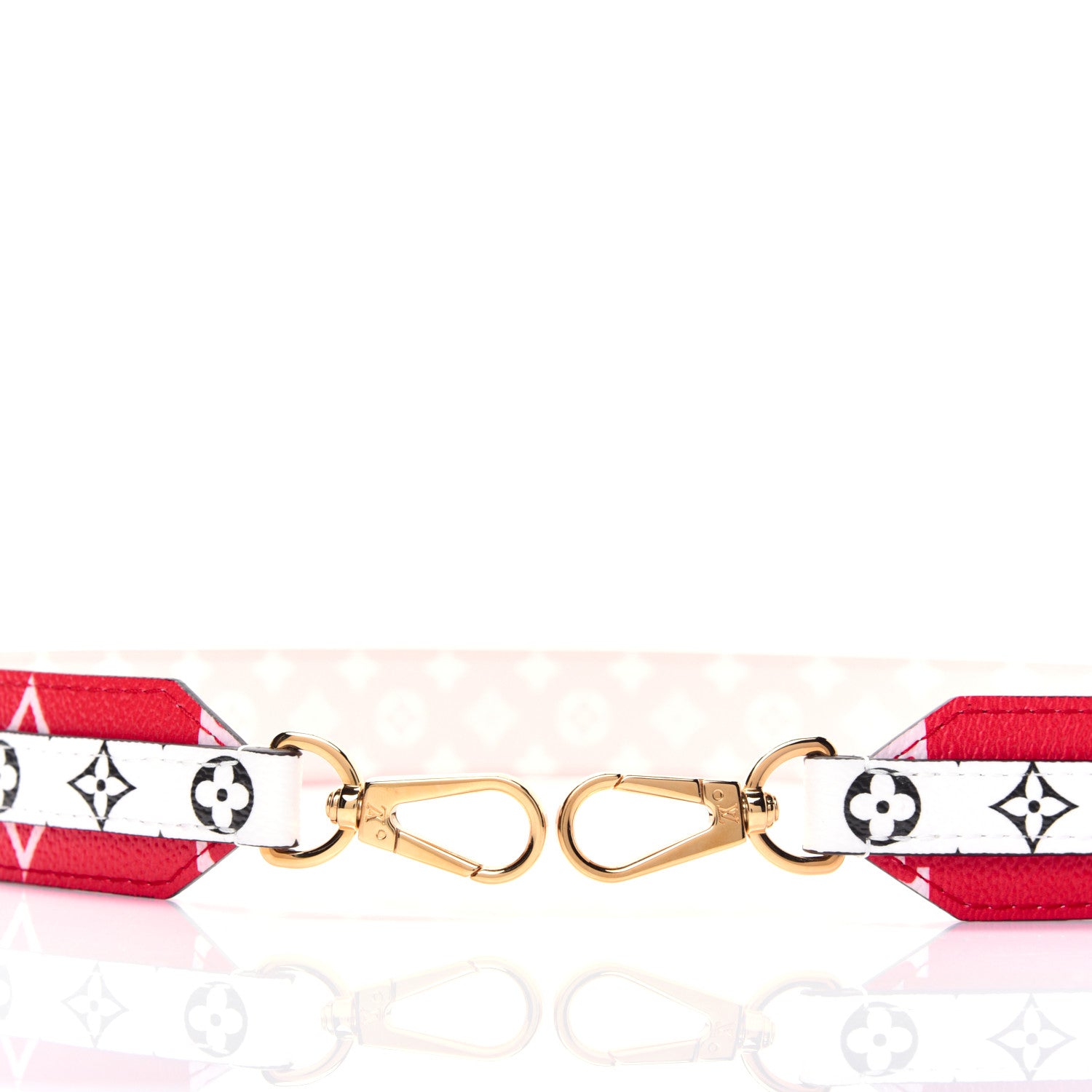Louis Vuitton Monogram Giant Bandouliere Shoulder Strap Rouge 3 of 5