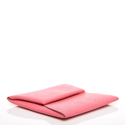 Hermes Epsom Bastia Coin Purse Rose Azalee 4 of 8