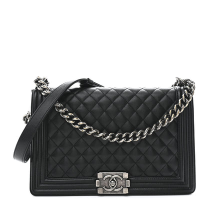 Chanel Caviar Quilted New Medium Boy Flap Black 1 of 10