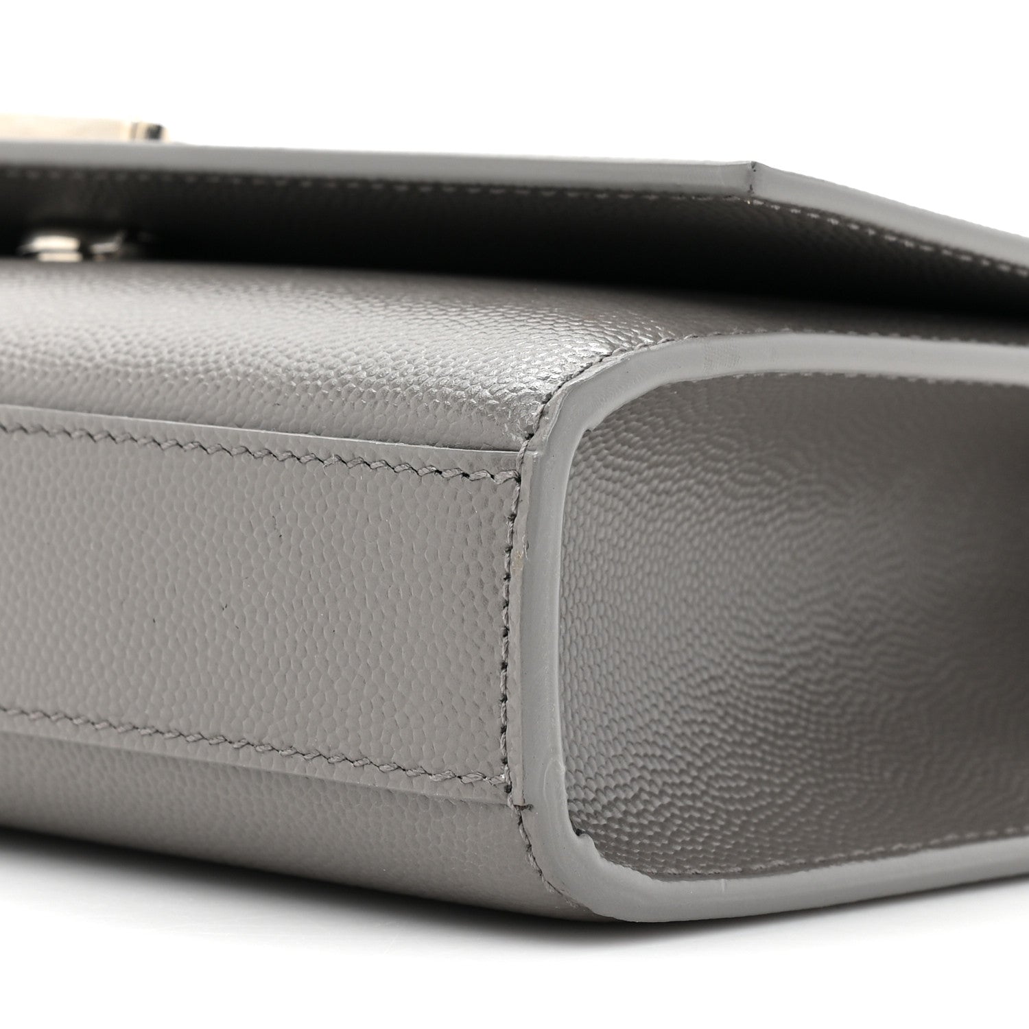 Saint Laurent Grain De Poudre Small Monogram Kate Satchel Storm 8 of 11