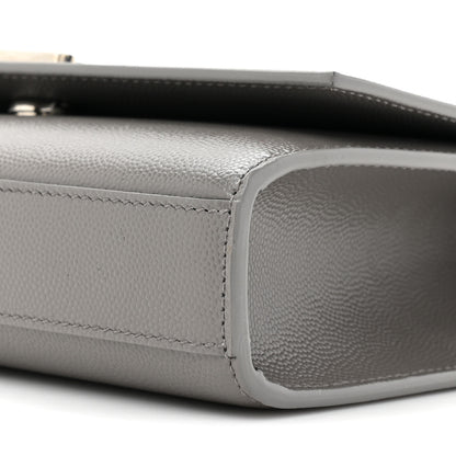 Saint Laurent Grain De Poudre Small Monogram Kate Satchel Storm 8 of 11