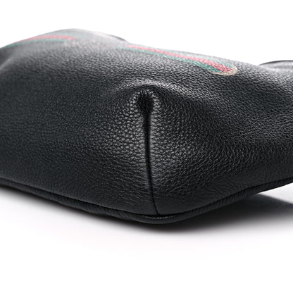 Gucci Grained Calfskin Logo Belt Bag Black 8 of 10
