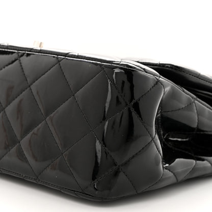 Chanel Patent Quilted Jumbo Single Flap Black 10 of 12