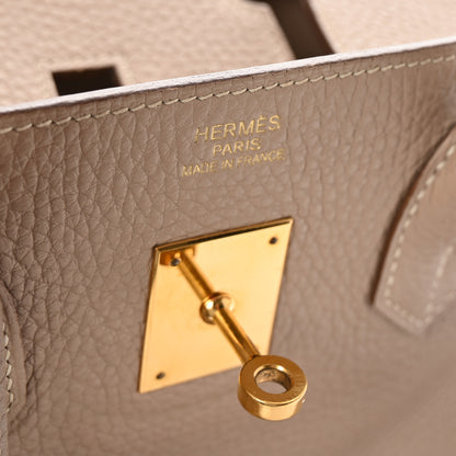 Hermes Taurillon Clemence Birkin 35 Gris Tourterelle 6 of 9