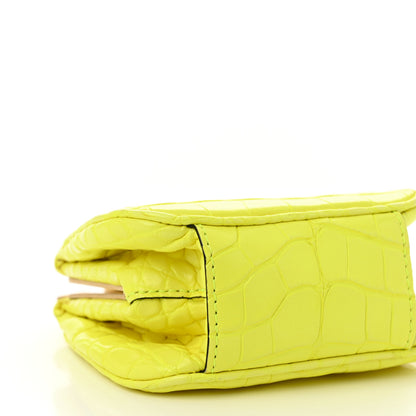 Burberry Alligator Mini Frame Bag Neon Yellow 9 of 10