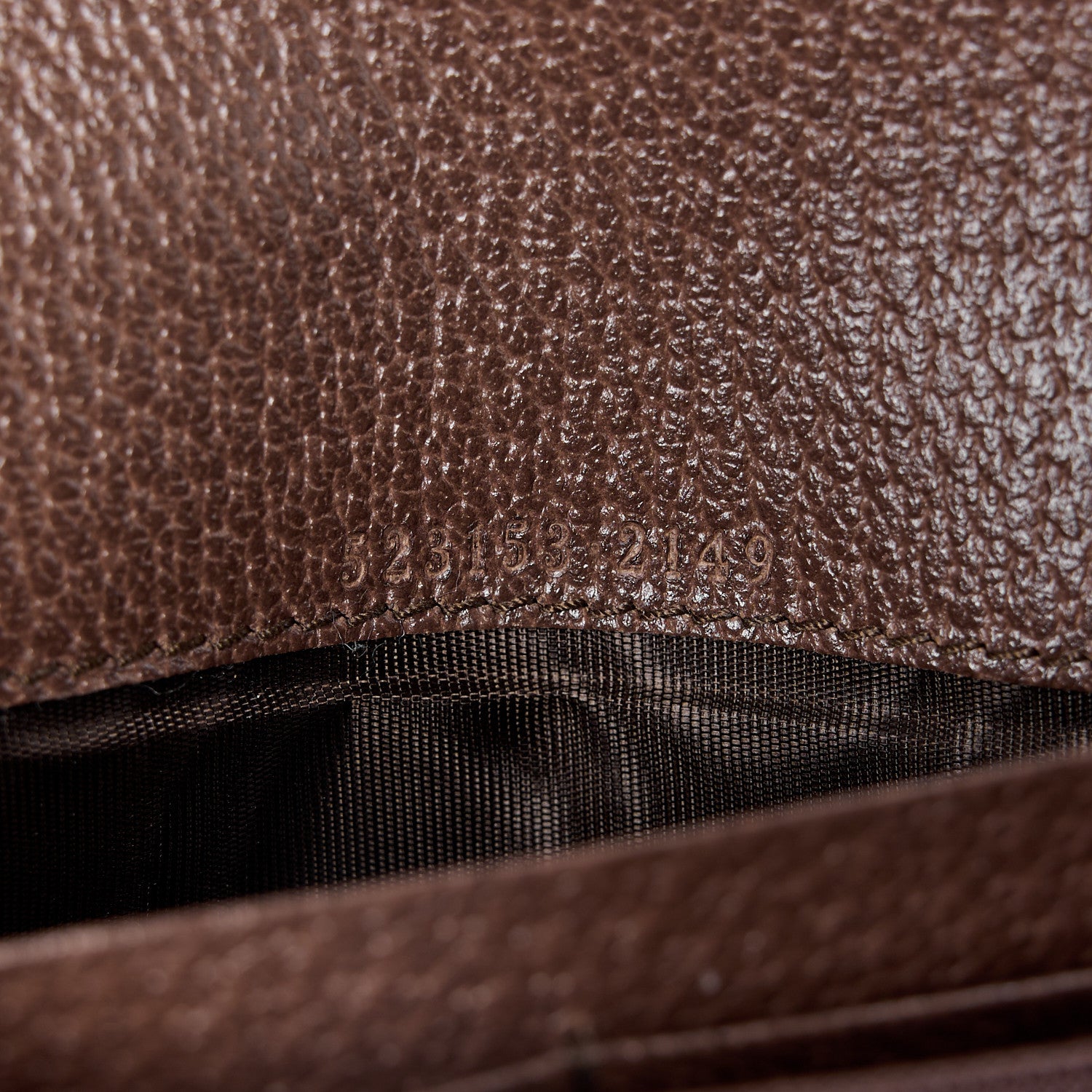 Gucci GG Supreme Monogram Web Ophidia Continental Wallet Brown 6 of 11