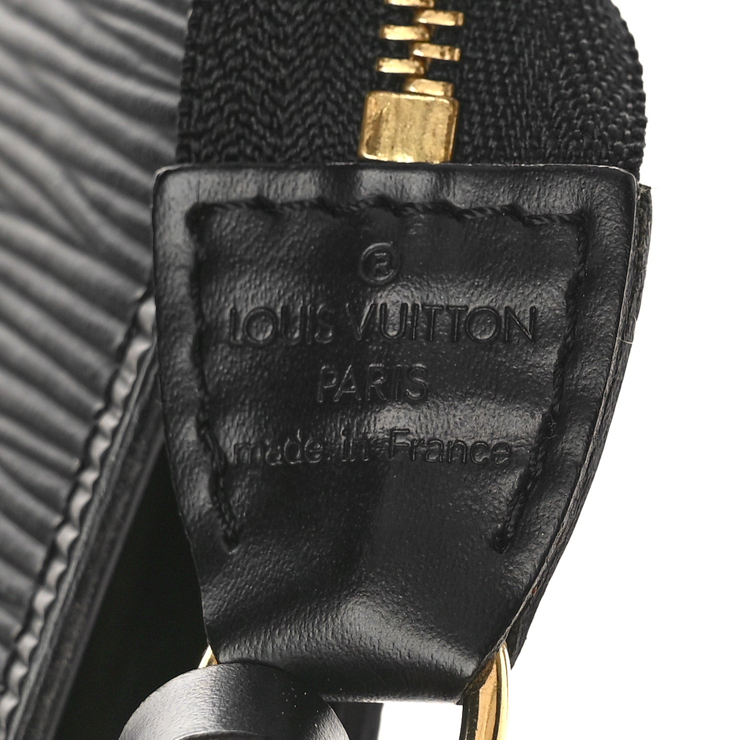 Louis Vuitton Epi Pochette Accessories 21 Black 6 of 10