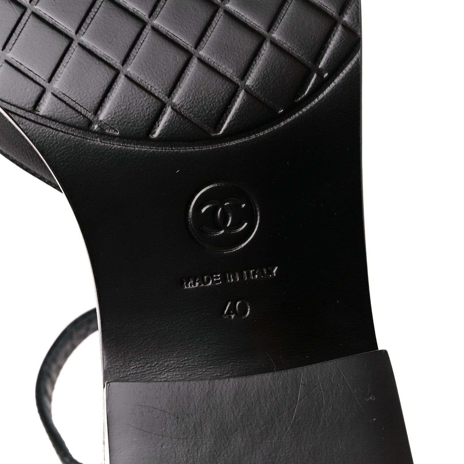 Chanel Shiny Goatskin Mary Jane Flats 40 Black 6 of 9