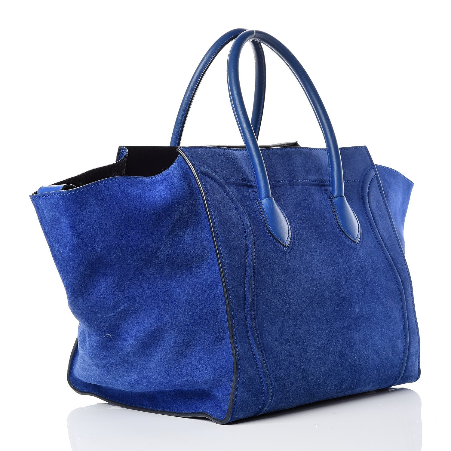 Celine Suede Medium Phantom Luggage Royal Blue 3 of 16