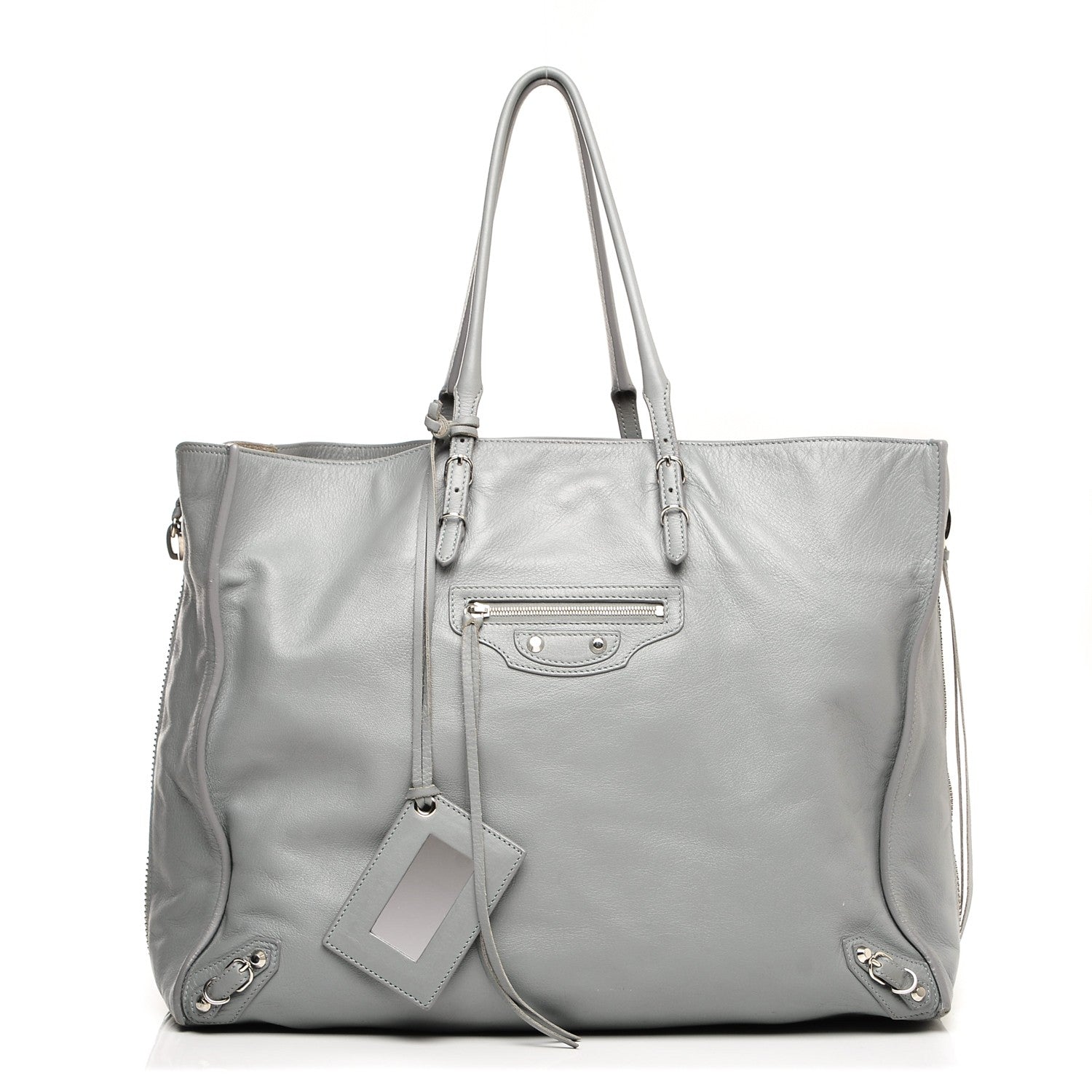 Balenciaga Veau Papier A4 Zip Around Tote Grey 1 of 12
