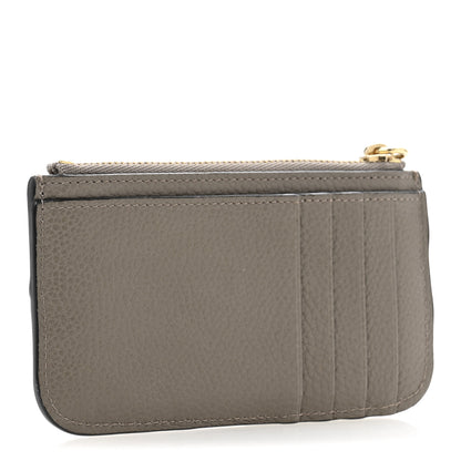 Chloe Grained Calfskin Drew Card Holder Motty Grey 3 of 11