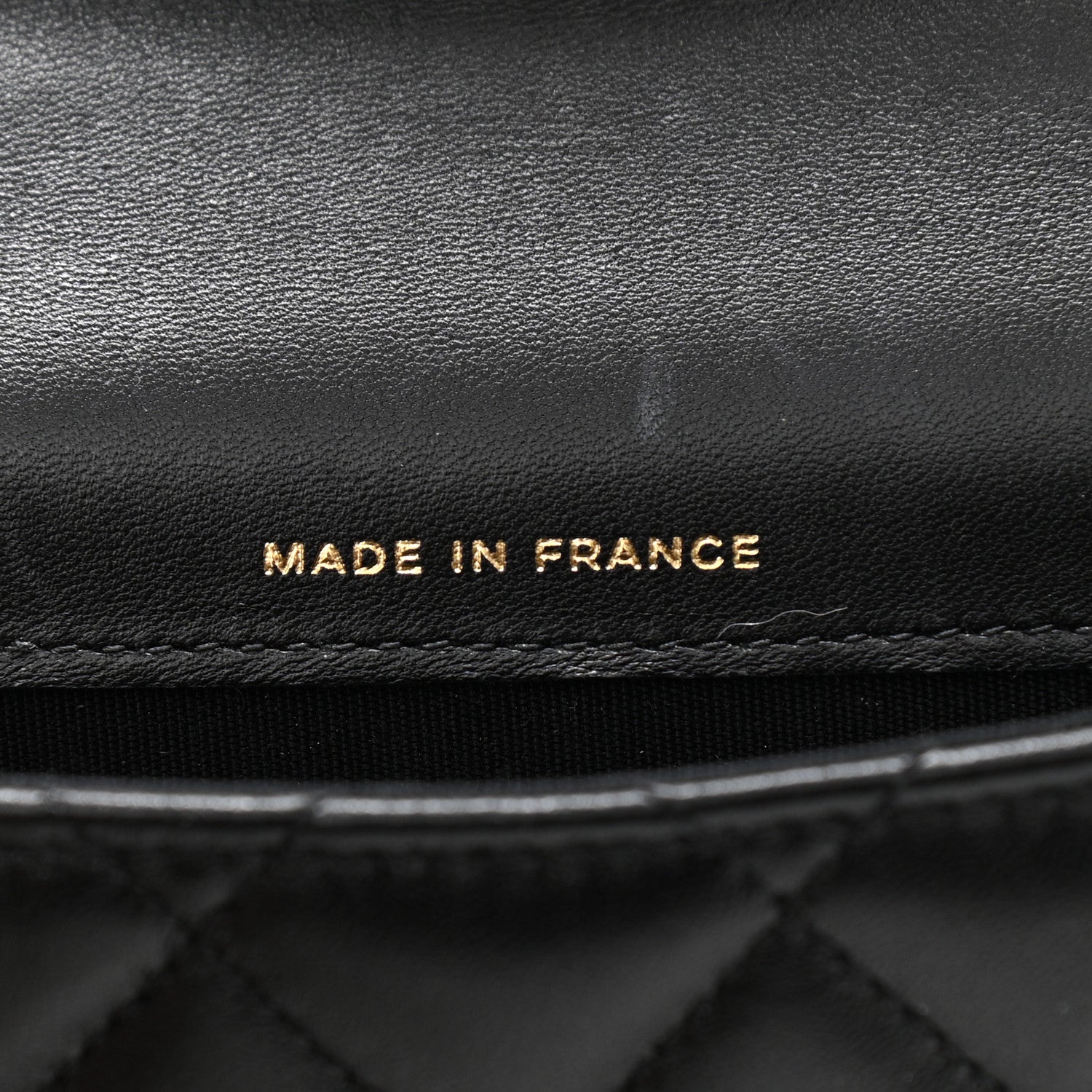 Chanel Lambskin Quilted Top Handle Flap Coin Purse With Chain Black 7 of 12