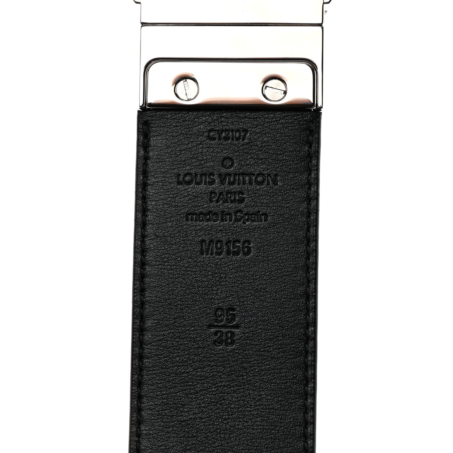 Damier Graphite Calfskin Belt 95 38 Black