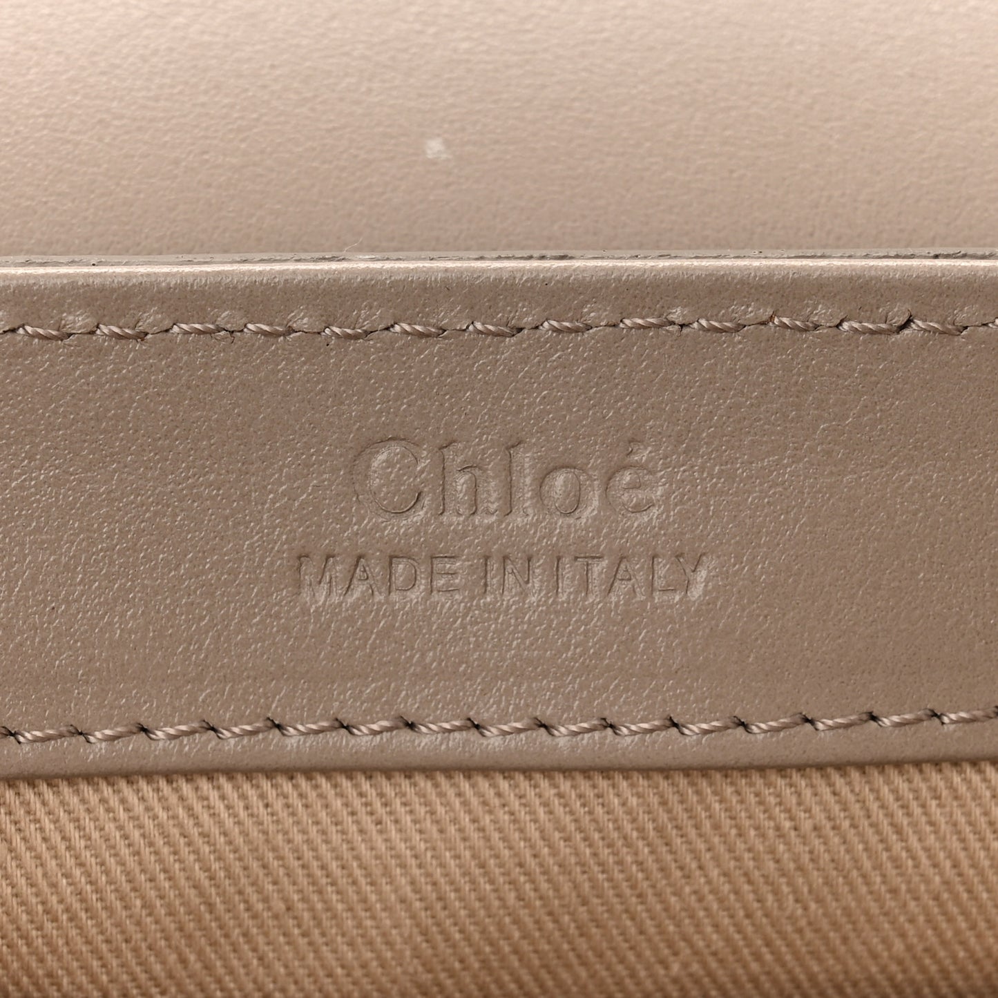 Shiny Calfskin Suede Mini C Double Carry Motty Grey