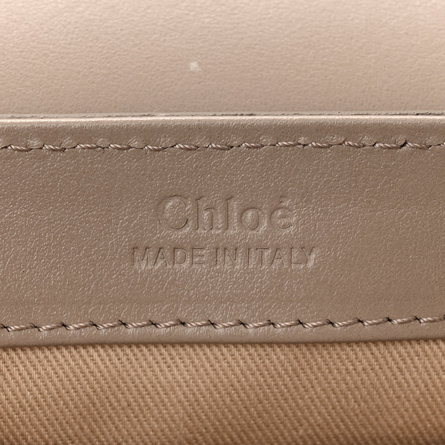 Chloe Shiny Calfskin Suede Mini C Double Carry Motty Grey 6 of 12